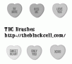 PSP Brushes Conversation Hearts