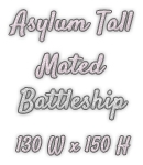 Asylum 150 x 130 Mated Game Battleship (Each Size is 65 x 150)