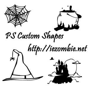 Halloween Custom Shapes (Photoshop)
