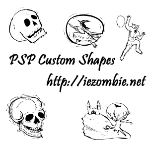 Halloween Custom Shapes (PSP-Paintshop)